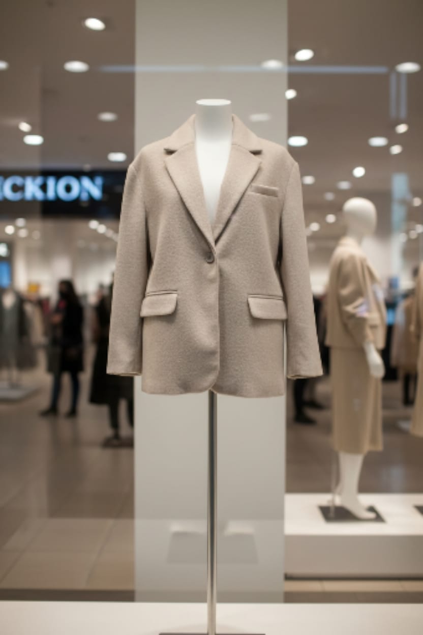 CHAMARRA-CASUAL-FUTURE COLLECTIVE-BEIGE-TALLA ( M )