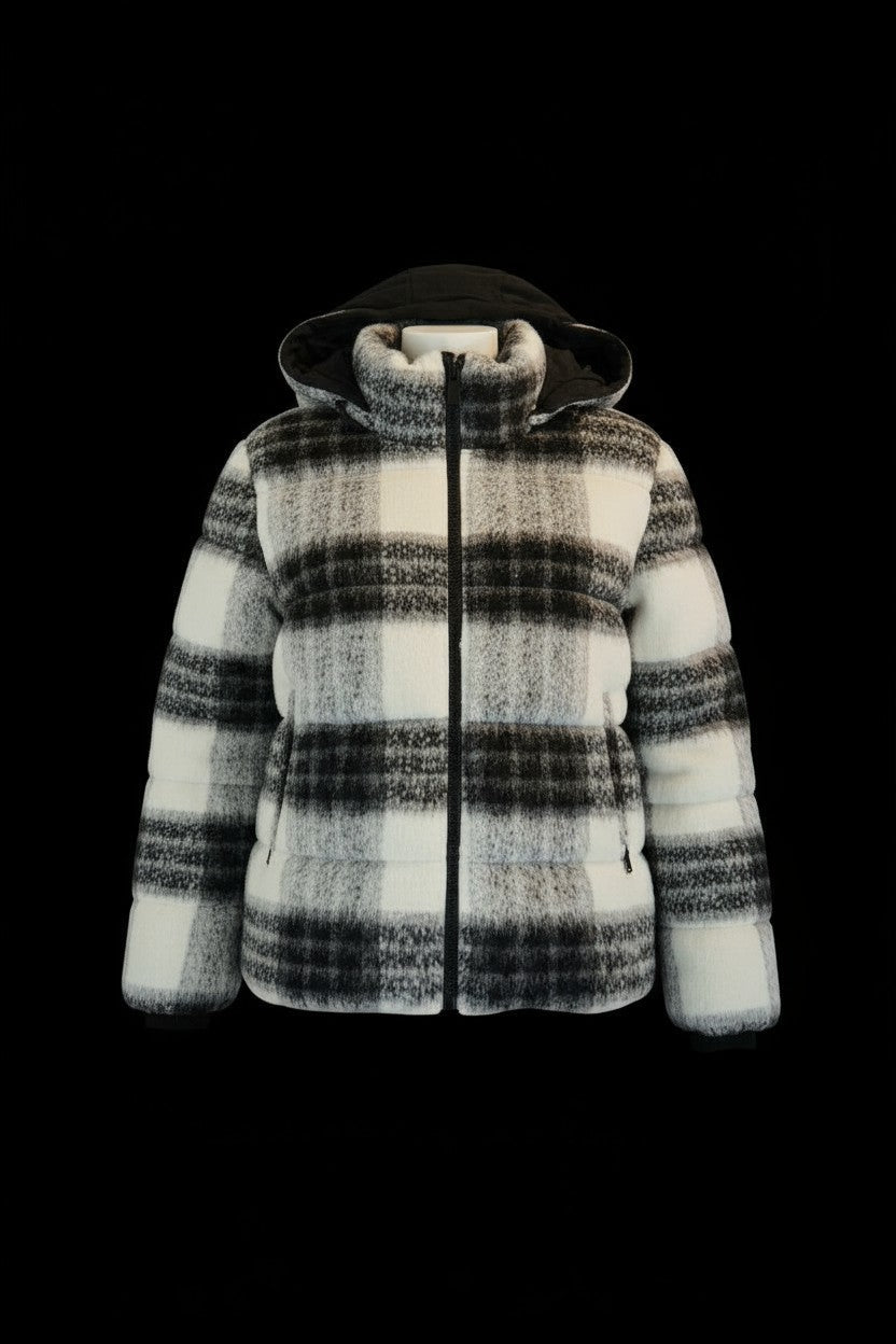 CHAMARRA ACOLCHADA A CUADROS GUESS