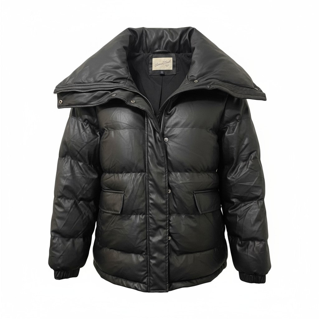 CHAMARRA PUFFER NEGRA DE UNIVERSAL THREAD