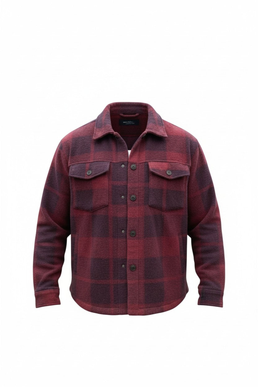 SOBRECAMISA ROJO CON NEGRO