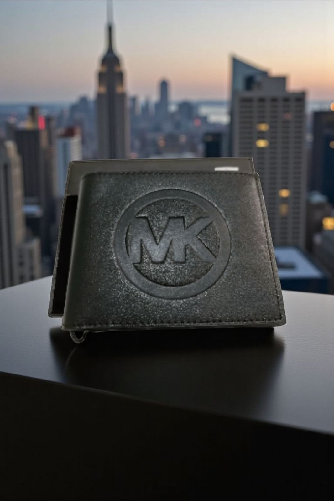 CARTERA MICHAEL KORS CON LOGOTIPO MK