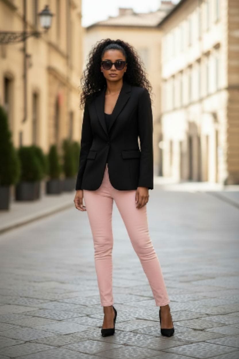 JEGGINGS REGULAR ELASTICOS DE TIRO ALTO