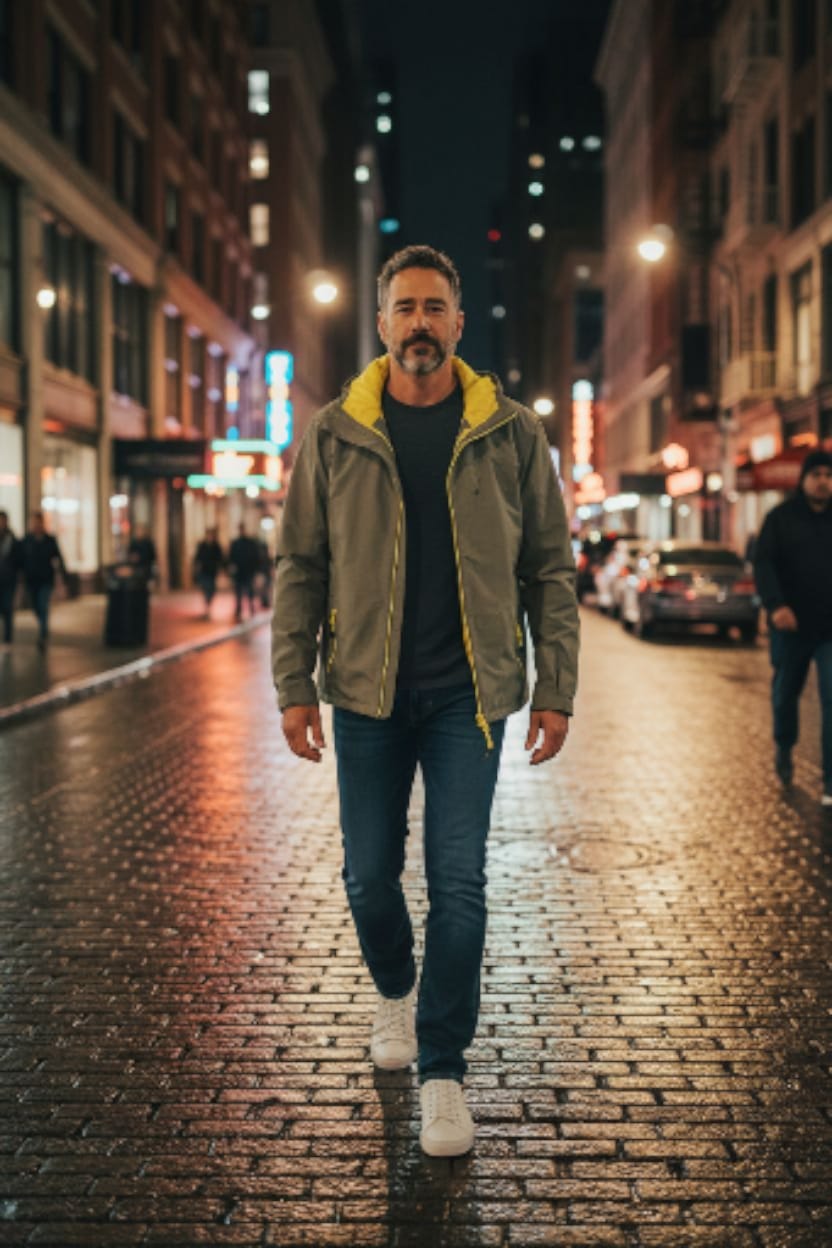 CHAMARRA VERDE OLIVO WIND RIVER