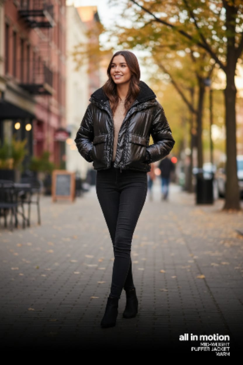 CHAMARRA-CASUAL-ALL IN MOTION-NEGRA-TALLA ( XS )