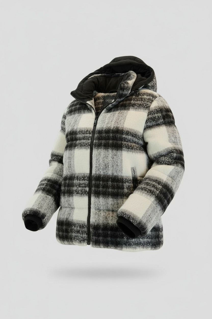 CHAMARRA ACOLCHADA A CUADROS GUESS