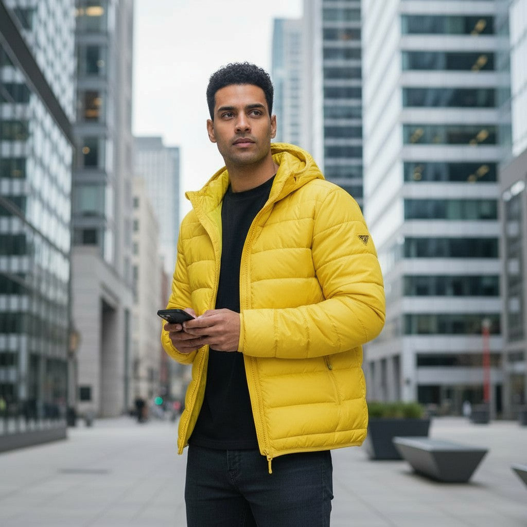 CHAMARRA PUFFER (ACOLCHADA) DOBLE VISTA GUESS