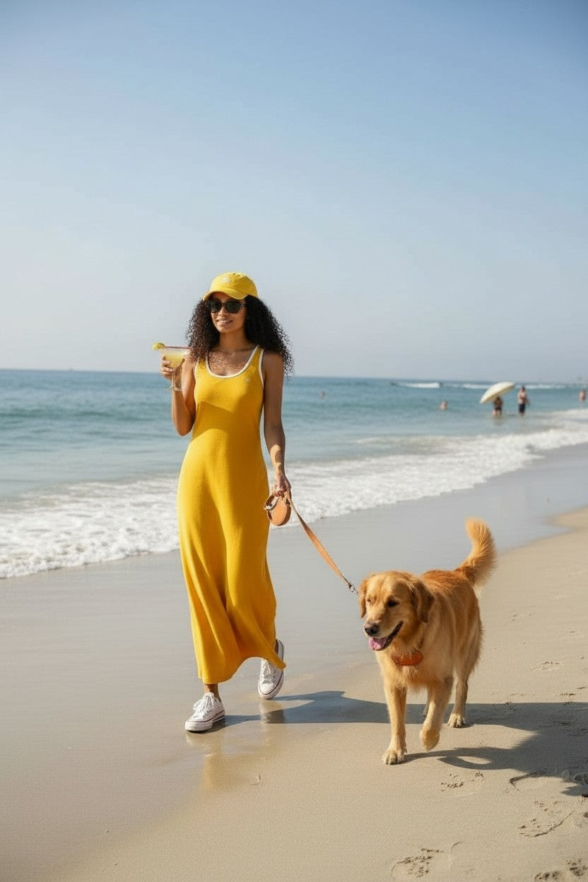 VESTIDO-CASUAL-JUICY COUTURE-NARANJA-TALLA ( L )